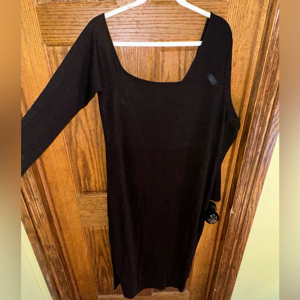 Eloquii Sexy Black Midi Dress